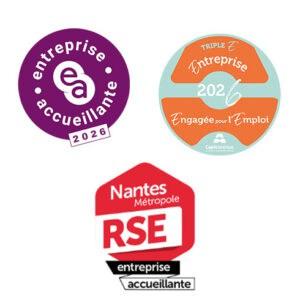 trois logo pour l'engagement humain